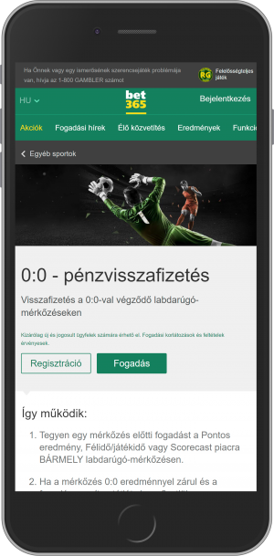 Pénzvisszafizetés 0:0-ra 15.000 Ft-ig