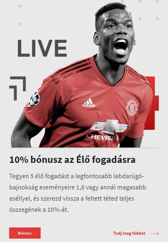 10 os bonusz Elo fogadasra