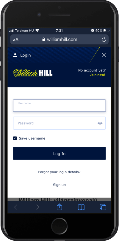 william hill login