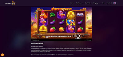 A Pragmatic által készített Chicken Chase képernyőképe