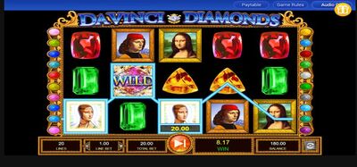 A IGT képernyőképe, készítette: Da Vinci Diamonds