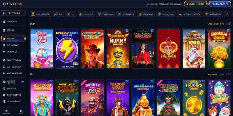 Cazeus főoldal