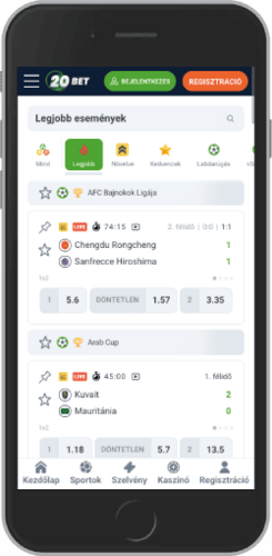 Képernyőkép arról, hogyan lehet eSportra fogadni