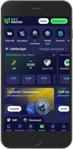 Sportoldal mobil képernyőképe