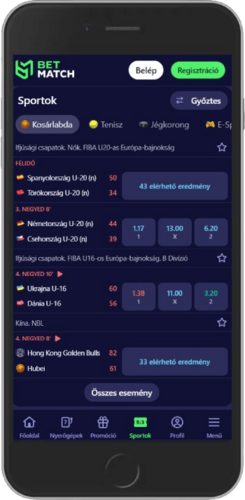 Sportoldal mobil képernyőképe