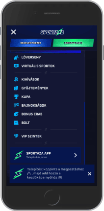 Az iOS mobilalkalmazás képernyőképe