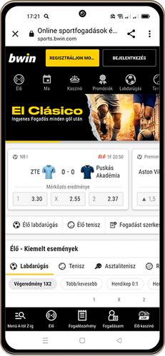 bwin mobil alkalmazás