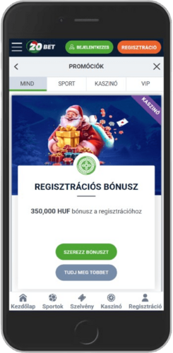 Képernyőkép a bónusz megszerzésével kapcsolatos információkkal