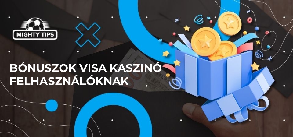 Illusztráció bónuszok Visa kaszinó felhasználóknak