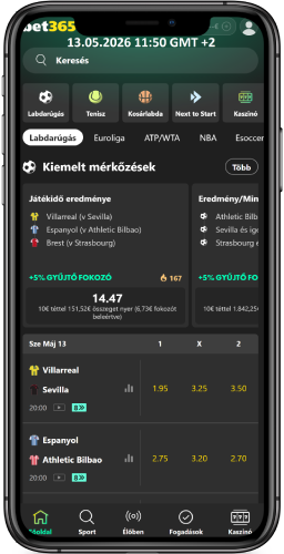 Bet365 Magyarország mobil alkalmazás