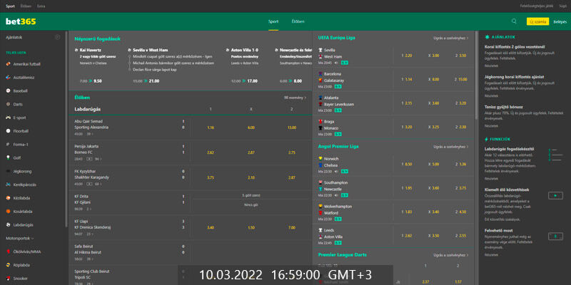 bet365 Magyarország kezdőlap