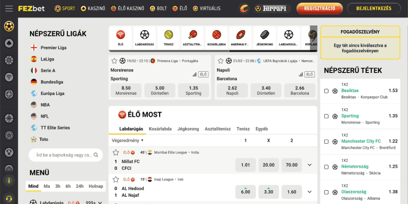 új bukméker Fezbet Magyarország kezdőlap