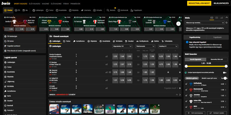 bwin Magyarország kezdőlap