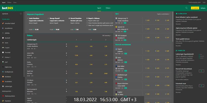 5 # bukméker futball fogadáshoz: bet365