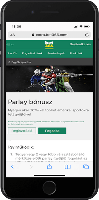 parlay bonusz bet365