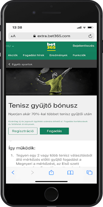 tenisz bonusz bet365