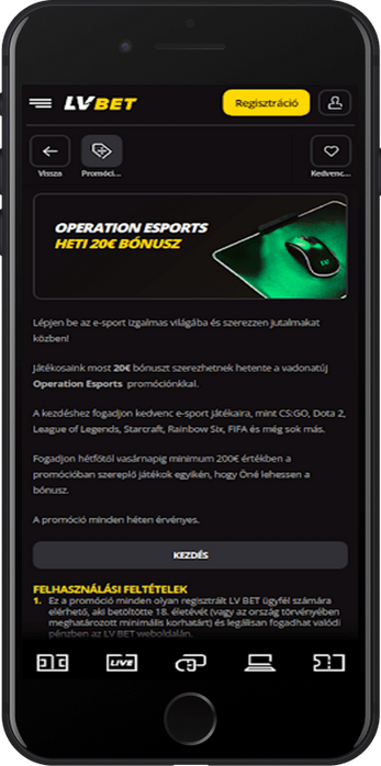 LVBET esport bónusz