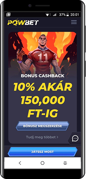 powbet cashback bónusz