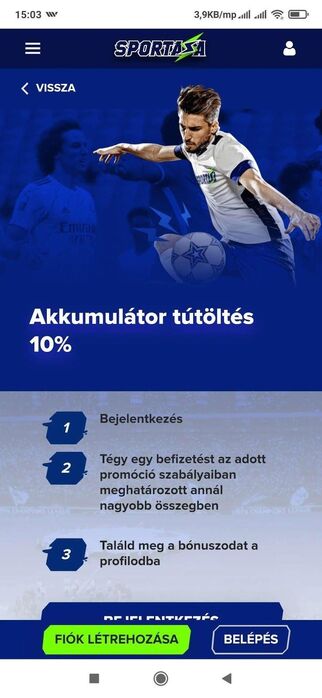 10% profitot akkumulátor fogadásokkal