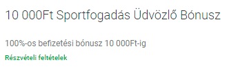 Unibet üdvözlő bónusz