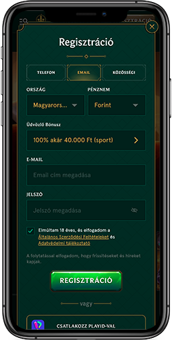 A Casinia regisztrációs oldalának mobil képernyőképe 3