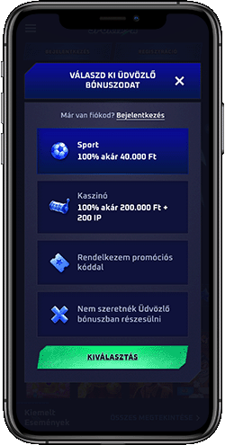 A Sportaza regisztrációs oldalának mobil képernyőképe 1