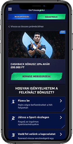 A Sportaza bónuszoldalának mobil képernyőképe 2
