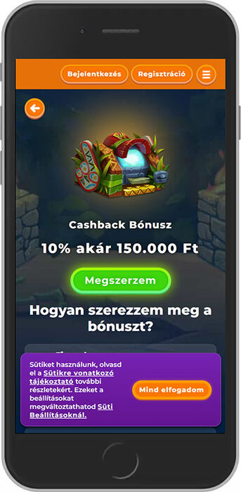 Cashback Bónusz