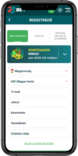 Rendszeres regisztráció mobil képernyőképe