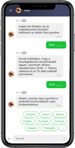 A Mostbet ügyfélszolgálati chat oldalának képernyőképe