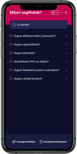 Ügyfélszolgálat NV Casino