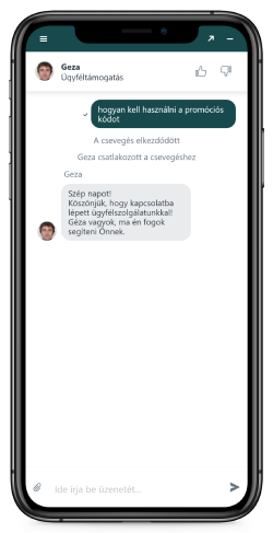 a támogatási oldal képernyőképe 2