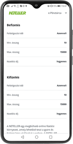andorid neteller Fizetési módok