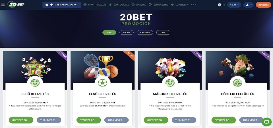 20bet bónuszok képe