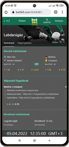 Bet365 sportfogadas második