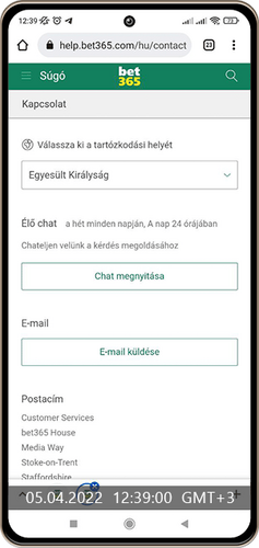 Bet365 támogatás második