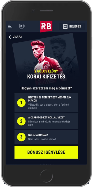 mobil képernyőkép a rabona korai kifizetés bónuszról