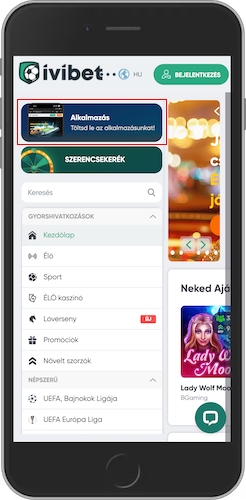 Ivibet sportfogadás app letöltése